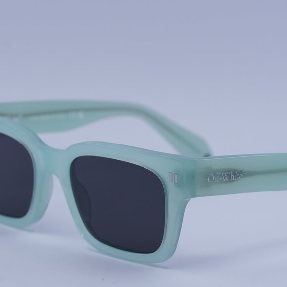Off-White OERI108 MIDLAND 5307 Sunglasses Sage Square Frame, Dark Grey Lenses main image 11